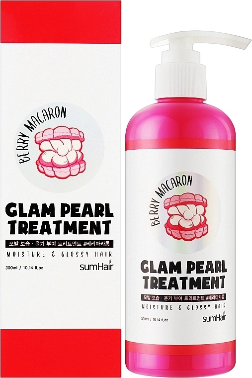 Бальзам-маска для волосся - SumHair Glam Pearl Treatment #BerryMacaron, 300 мл - фото N2