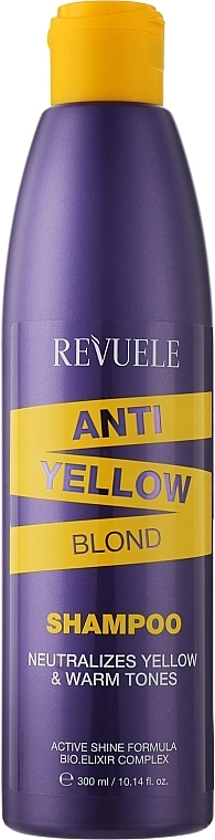 Шампунь для світлого волосся з антижовтим ефектом - Revuele Anti Yellow Blond Shampoo, 300 мл - фото N1