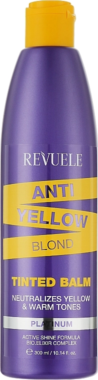 Тонувальний бальзам для світлого волосся з антижовтим ефектом - Revuele Anti Yellow Tinted Balm, 300 мл - фото N1
