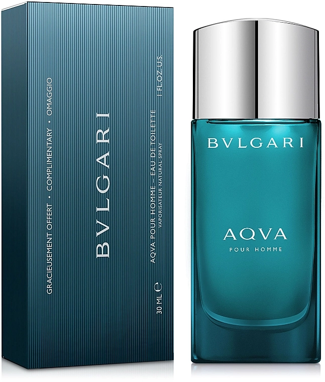 Туалетна вода чоловіча - Bvlgari Aqva Pour Homme, 30 мл - фото N2