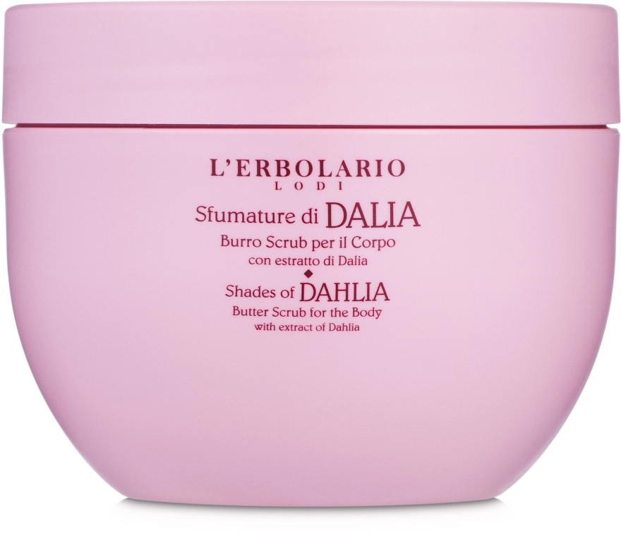 L’Erbolario Масляный скраб для тела L'Erbolario Shades Of Dahlia Butter Scrub For The Body Георгина, 150 мл - фото N2