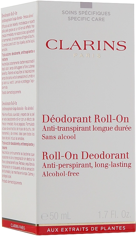 Шариковый дезодорант женский - Clarins Gentle Care Roll-On Deodorant, 50 мл - фото N2