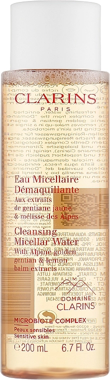 Мицеллярная вода для очищения лица Cleansing Micellar Water для чувствительной кожи, 200 мл - Clarins Cleansing Micellar Water, 200 мл - фото N1