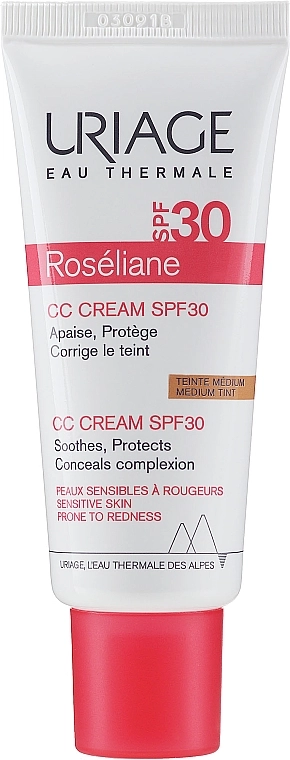 Uriage Корректирующий СС-крем Roseliane CC Cream SPF 30, 40 мл - фото N1