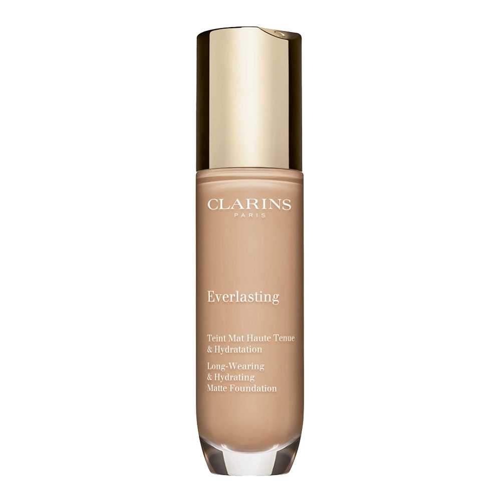 Стойкая тональная основа для лица с матирующим эффектом - Clarins Everlasting Long-Wearing And Hydrating Matte Foundation, 107C Beige, 30 мл - фото N1