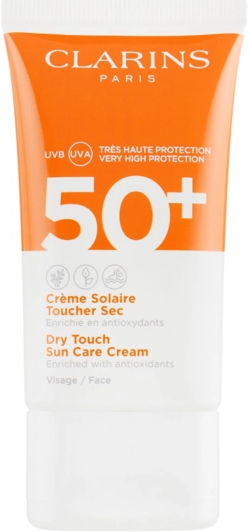 Сонцезахисний крем для обличчя - Clarins Sun Care Dry Touch Face Cream SPF 50+, 50 мл - фото N2