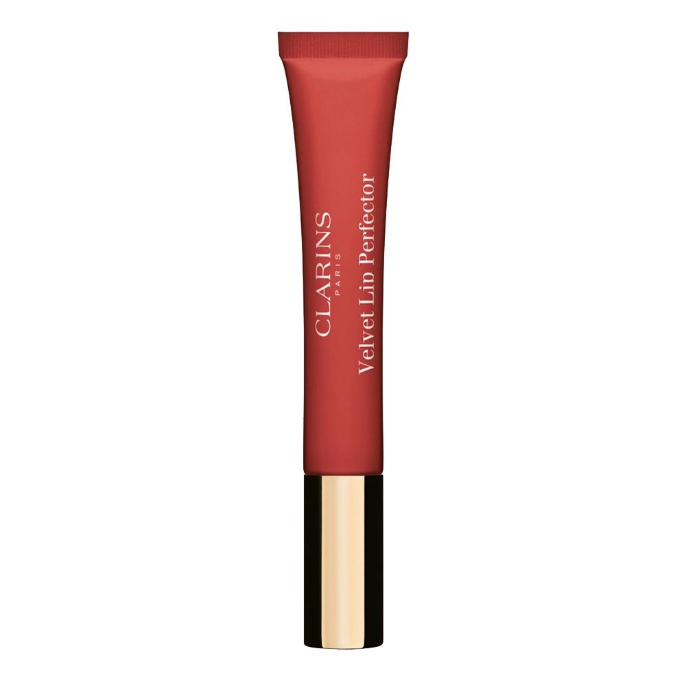 Блиск для губ матовий - Clarins Velvet Lip Perfector, 02 velvet rosewood, 12 мл - фото N1