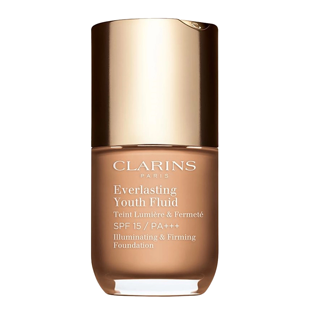 Стійкий тональний флюїд для обличчя SPF 15 з омолоджуючою дією - Clarins Everlasting Youth Fluid, 110 Honey, 30 мл - фото N1