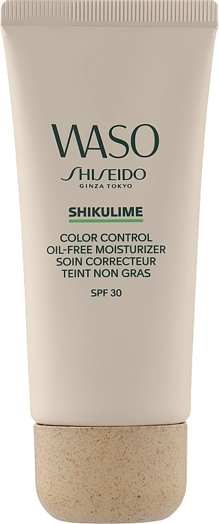 Нежирный увлажняющий крем - Shiseido Waso Shikulime Color Control Oil-Free Moisturizer SPF30, 50 мл - фото N1