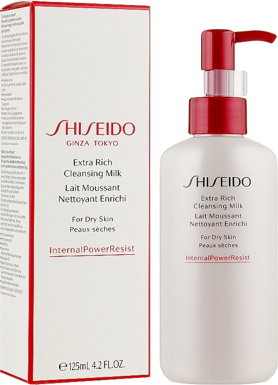 Очищуюче молочко для обличчя для сухої шкіри - Shiseido Extra Rich Cleansing Milk, 125 мл - фото N2