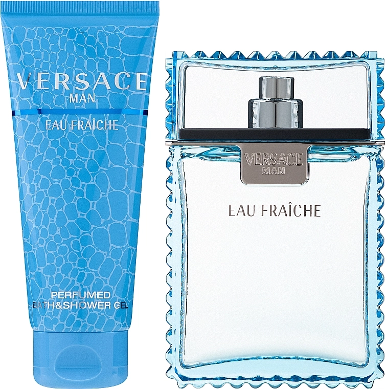 Набор - Versace Man Eau Fraiche, туалетная вода 100 мл + гель для душа 100 мл - фото N2