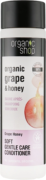 Бальзам для волос "Мягкий уход. Виноград и мед" - Organic Shop Organic Grape and Honey Soft Conditioner, 280 мл - фото N1