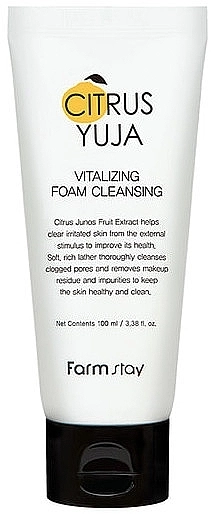 Пінка для вмивання - FarmStay Citrus Yuja Vitalizing Foam Cleansing, 100 мл - фото N1