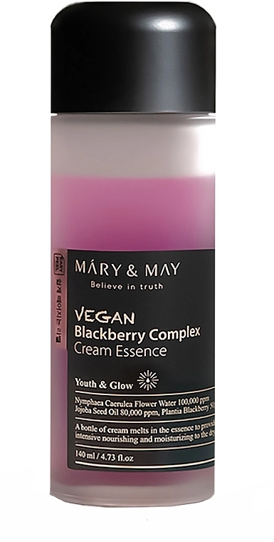 Крем-есенція для обличчя - Mary & May Vegan Blackberry Complex Cream Essence, 140 мл - фото N1
