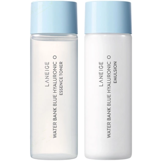 Набір для нормальної та сухої шкіри обличчя - Laneige Water Bank Blue Hyaluronic 2 Step Essential Kit for Normal to Dry Skin, 25 мл, 2 шт - фото N1