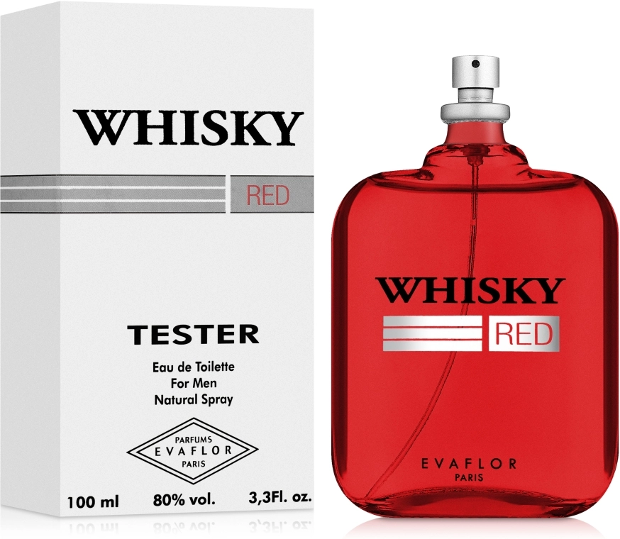 Туалетная вода мужская - Evaflor Whisky Red For Men (ТЕСТЕР), 100 мл - фото N2