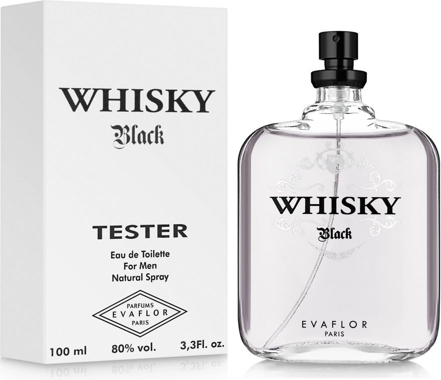 Туалетна вода чоловіча - Evaflor Whisky Black (ТЕСТЕР), 100 мл - фото N2