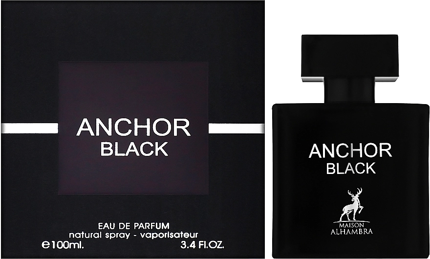 Парфюмированная вода мужская - Alhambra Anchor Black, 100 мл - фото N2