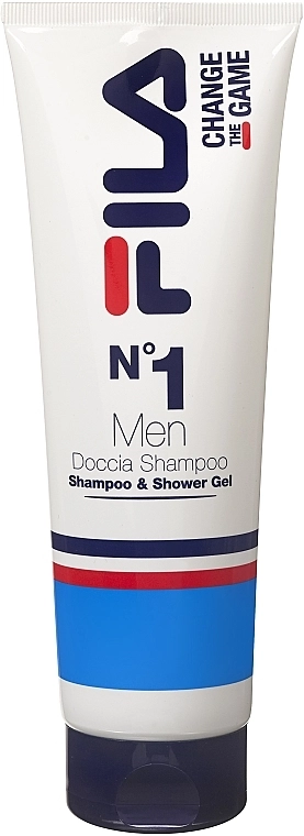 Шампунь-гель для душу чоловічий - FILA №1 Men Shampoo & Shower Gel, 250 мл - фото N1