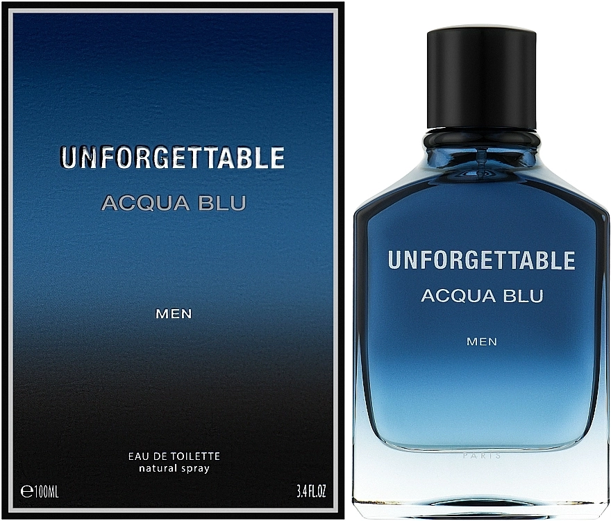 Туалетная вода мужская - Glenn Perri Unforgettable Acqua Blu, 100 мл - фото N2