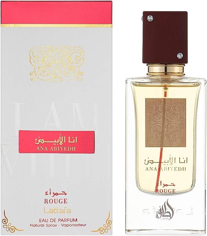 Парфюмированная вода унисекс - Lattafa Perfumes Ana Abiyedh Rouge, 60 мл - фото N2