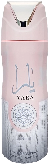Дезодорант спрей жіночий - Lattafa Perfumes Yara, 200 мл - фото N1