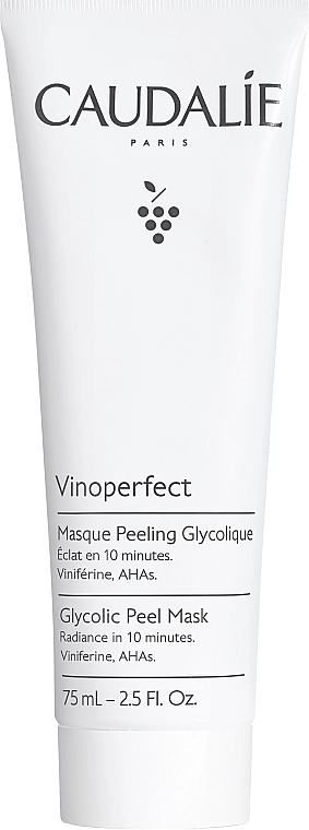 Маска-пілінг гліколева для обличчя - Caudalie Vinoperfect Glycolic Peel Mask, 75 мл - фото N1