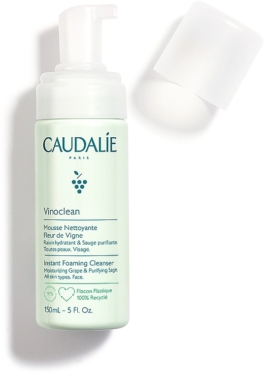 Мус для очищення обличчя - Caudalie Vinoclean Fleur de Vigne, 150 мл, 2 шт - фото N2