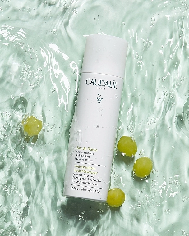Увлажняющая виноградная вода - Caudalie Cleansing & Toning Grape Water Sensitive Skin, 75 мл - фото N5
