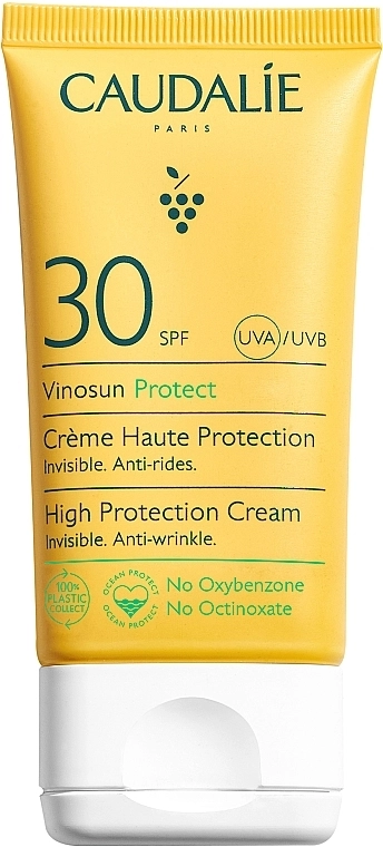 Сонцезахисний крем СПФ 30 - Caudalie Vinosun High Protection Cream SPF30, 50 мл - фото N1