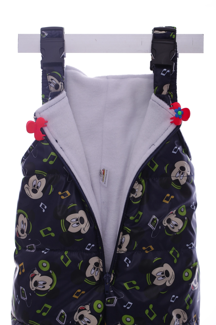 BABYKROHA Комбінезон для хлопчика на холлофайбері Babykroha з принтом Міккі Малюк темно-синій, 80 - фото N3