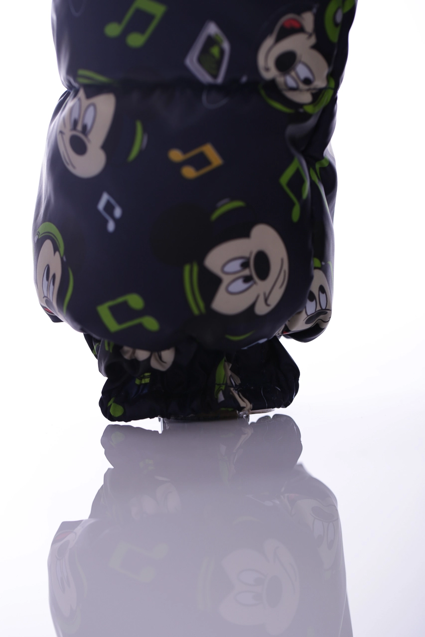 BABYKROHA Комбінезон для хлопчика на холлофайбері Babykroha з принтом Міккі Малюк темно-синій, 80 - фото N4