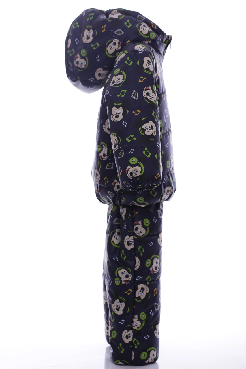 BABYKROHA Комбінезон для хлопчика на холлофайбері Babykroha з принтом Міккі Малюк темно-синій, 80 - фото N5