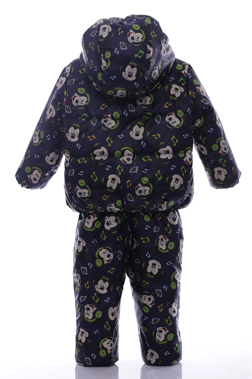 BABYKROHA Комбінезон для хлопчика на холлофайбері Babykroha з принтом Міккі Малюк темно-синій, 80 - фото N6