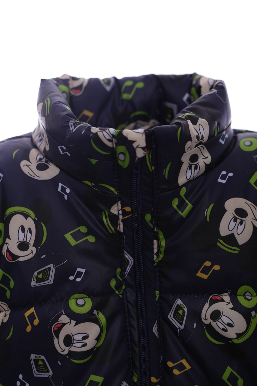 BABYKROHA Комбінезон для хлопчика на холлофайбері Babykroha з принтом Міккі Малюк темно-синій, 80 - фото N9