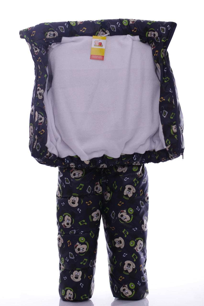 BABYKROHA Комбінезон для хлопчика на холлофайбері Babykroha з принтом Міккі Малюк темно-синій, 80 - фото N10