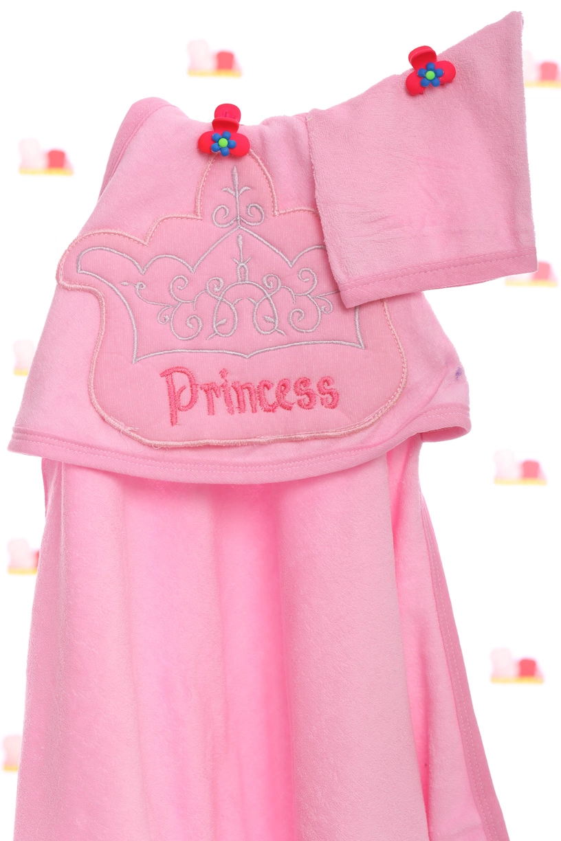 MiniPapi Полотенце с уголком Принцесса 90*95 см, 0м+ - фото N1