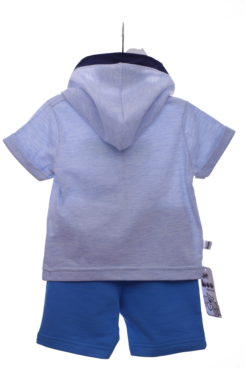 Beboo Шорти з футболкою трикотажні Beboo "Серф" блакитні, 62 - фото N4