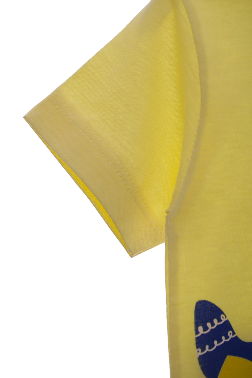 Baby Kids Шорты с футболкой трикотажные Ferix Самолетик желтые, 86 - фото N3