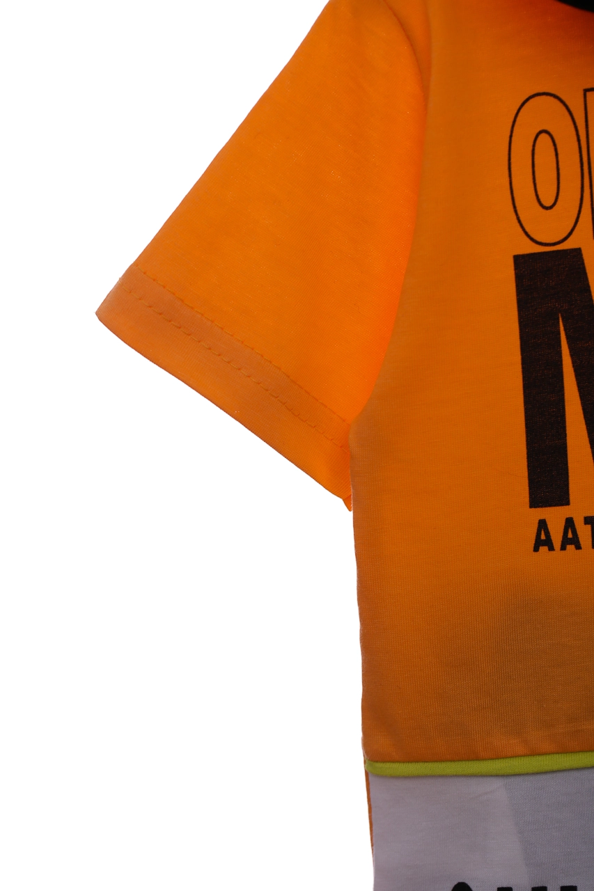 Beboo Шорты с футболкой трикотажные Beboo Спорт оранжевые, 110 - фото N3
