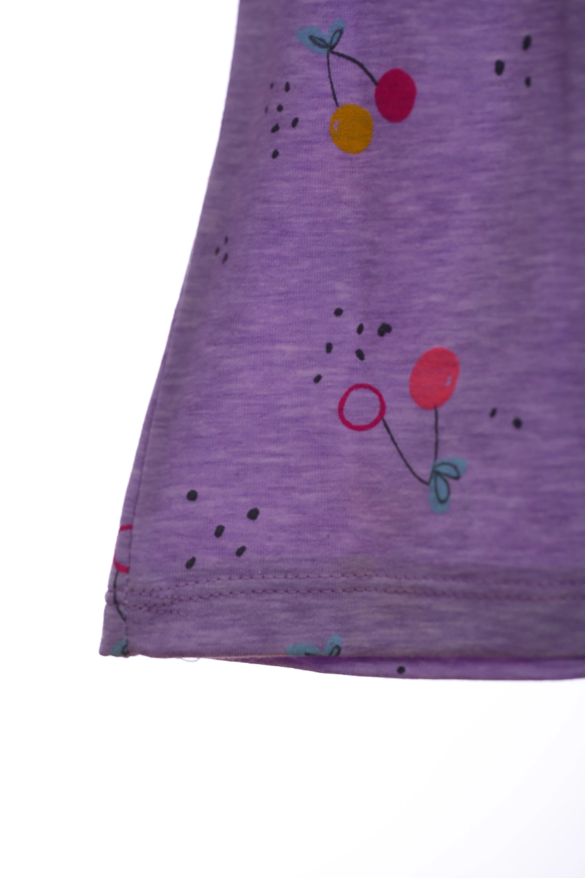 Ferix baby Платье трикотажное Ferix с Вишенками фиолетовое, 104 - фото N4