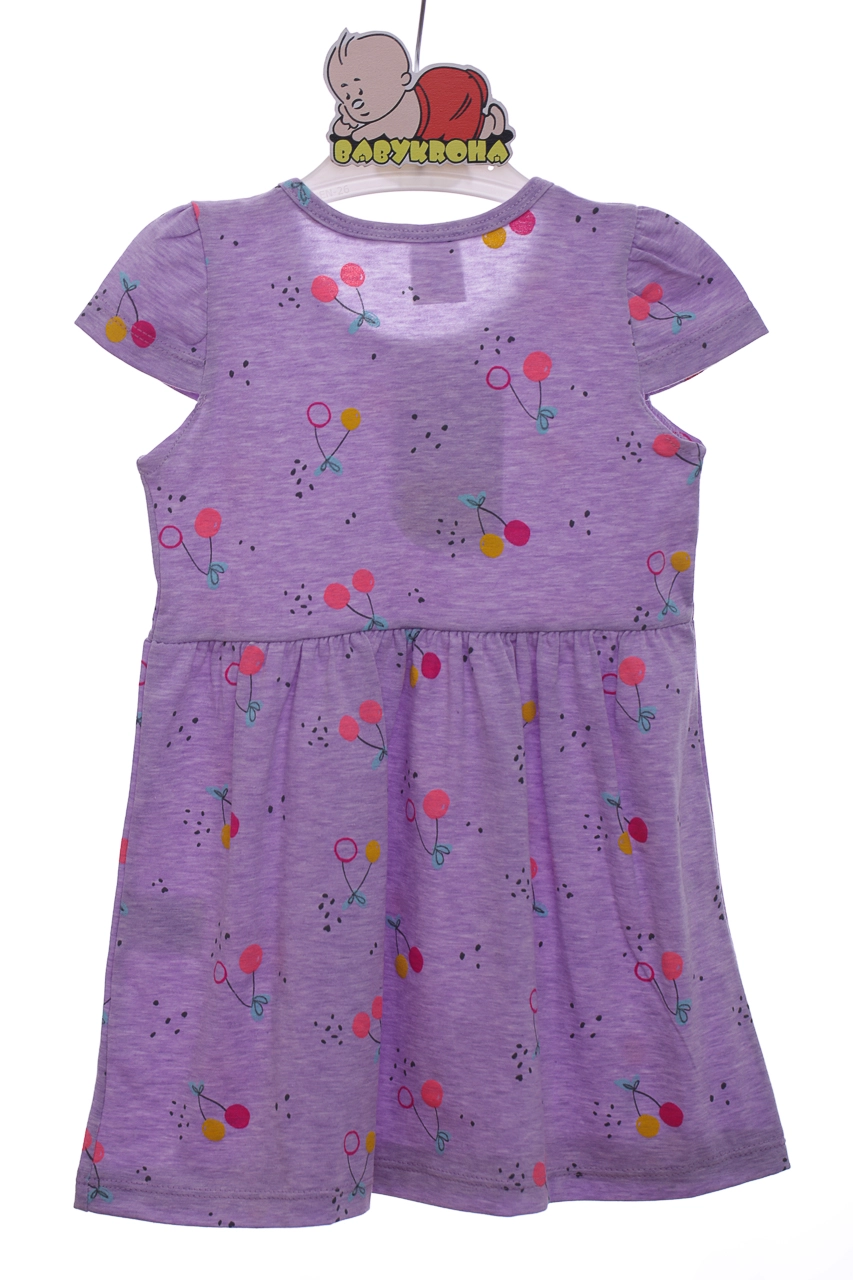 Ferix baby Платье трикотажное Ferix с Вишенками фиолетовое, 104 - фото N5