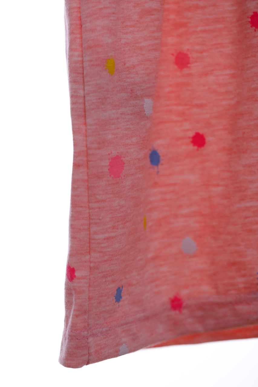 Ferix baby Платье трикотажное Ferix в Кляксочку персиковое, 104 - фото N4