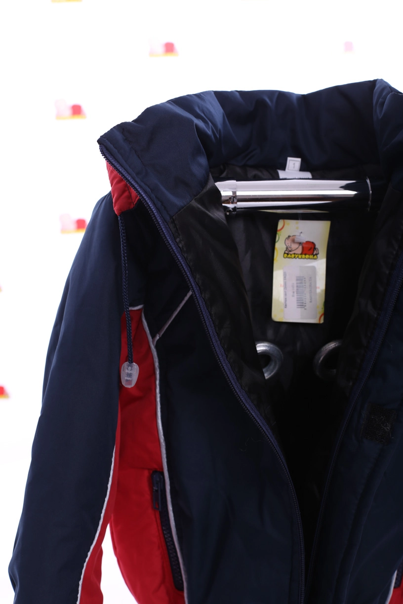 BABYKROHA Куртка на синтепоні для хлопчика Babykroha Кант синій з червоним, 92 - фото N4