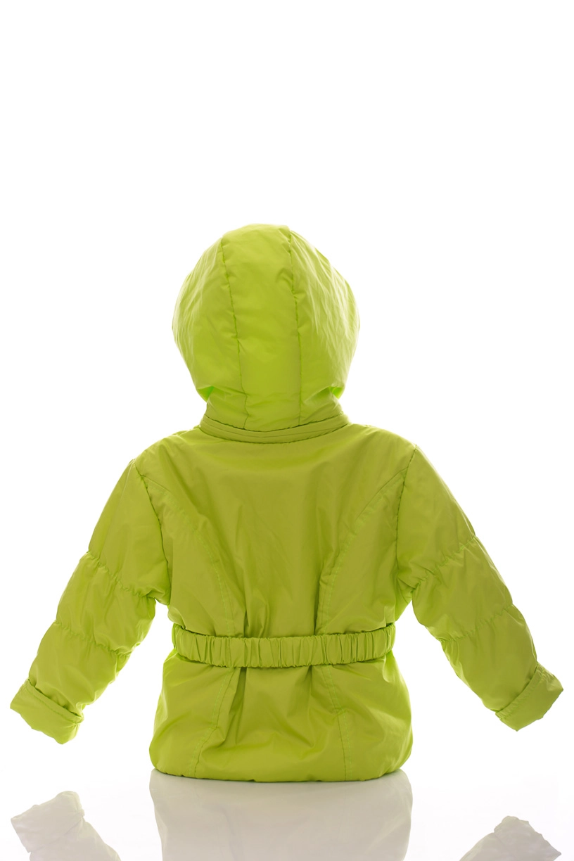 BABYKROHA Куртка на флисе для девочки Babykroha Под Резинку салатовая, 86 - фото N2