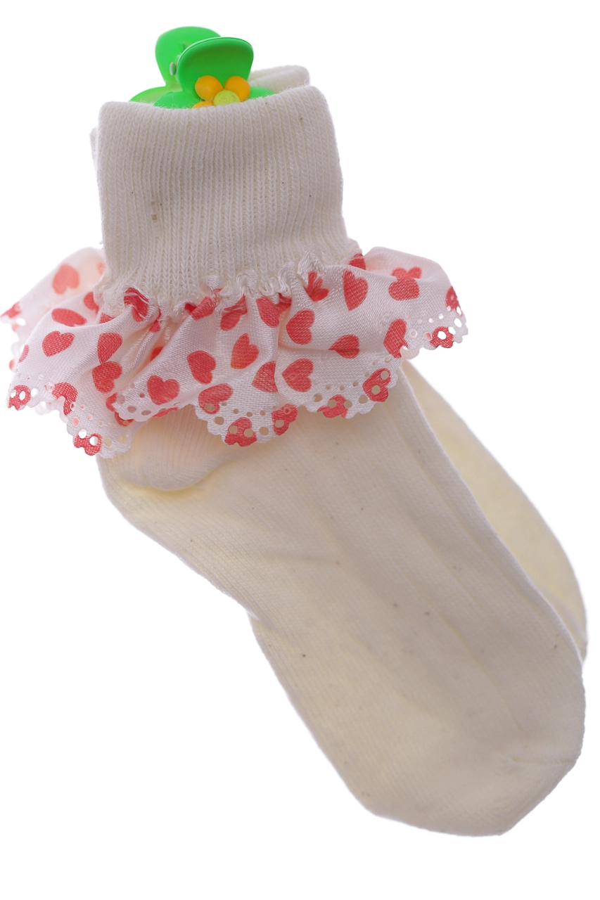 MiniPapi Шкарпетки з рюшів в сердечко, 104 - фото N1