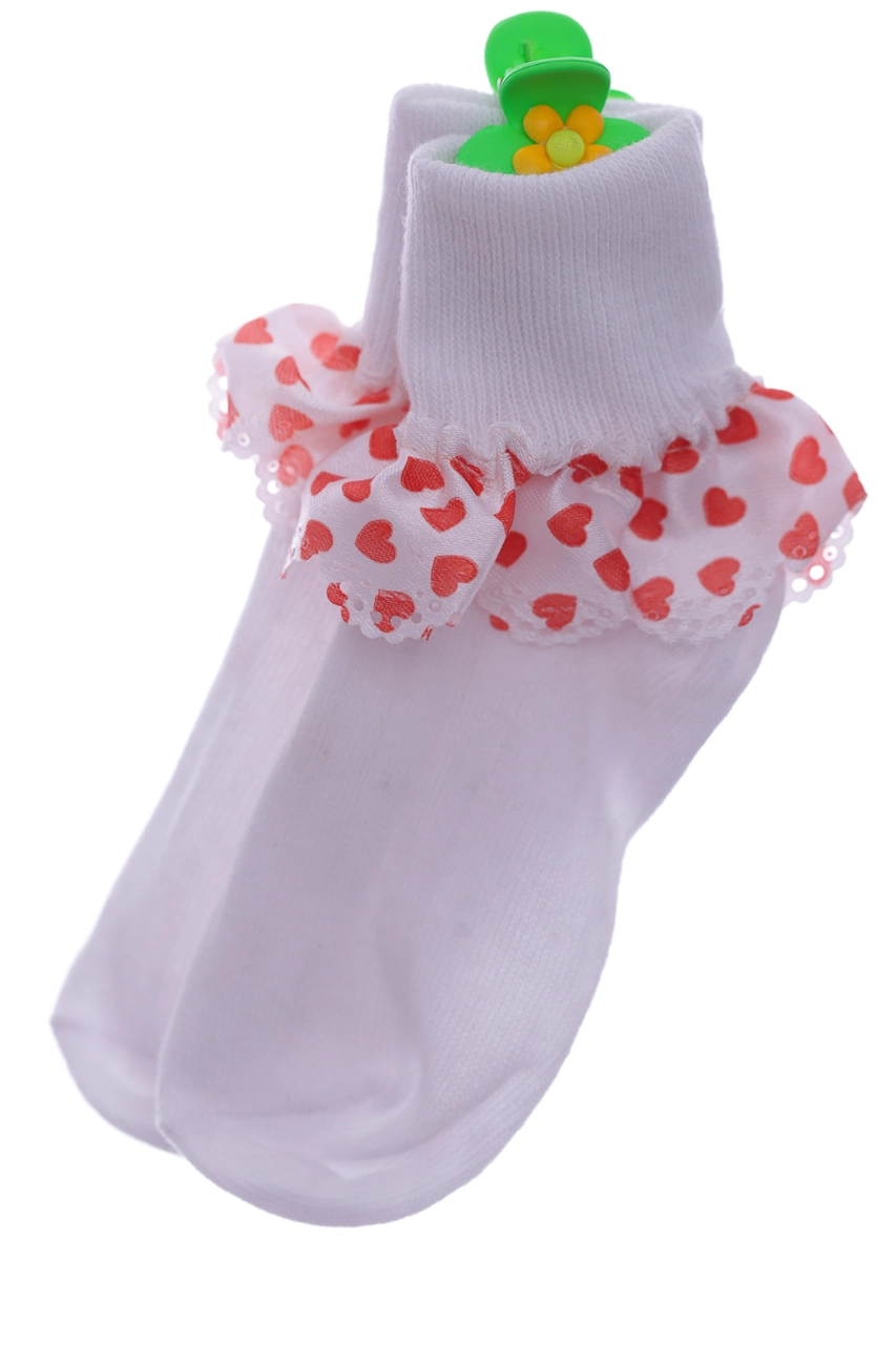MiniPapi Носки с рюшей в сердечко, 104 - фото N1