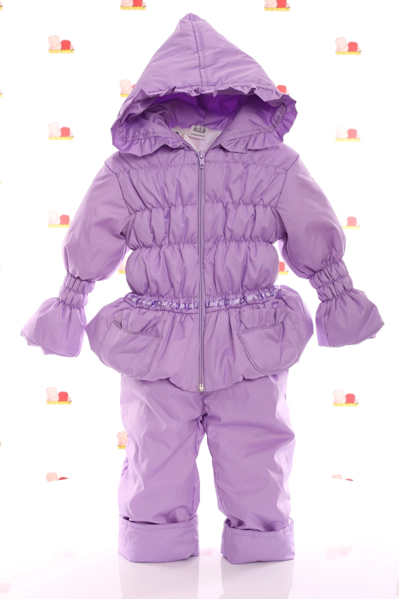 BABYKROHA Комбінезон на флісі для дівчинки Babykroha Нуль Гумка фіолетовий, 86 - фото N1