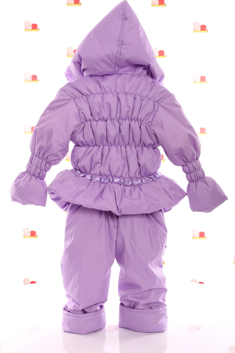 BABYKROHA Комбінезон на флісі для дівчинки Babykroha Нуль Гумка фіолетовий, 86 - фото N2