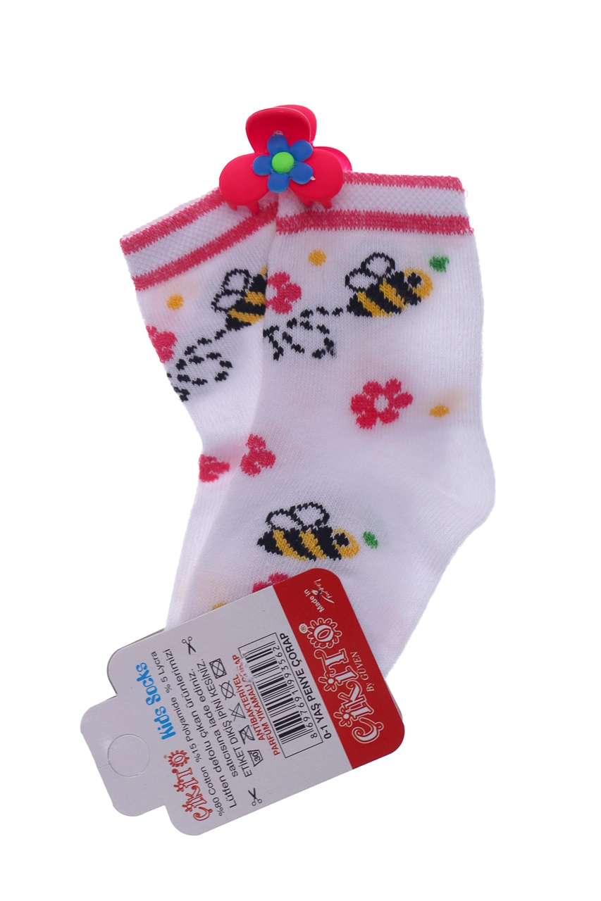 BABYKROHA Шкарпетки з бджілками, 68 - фото N1